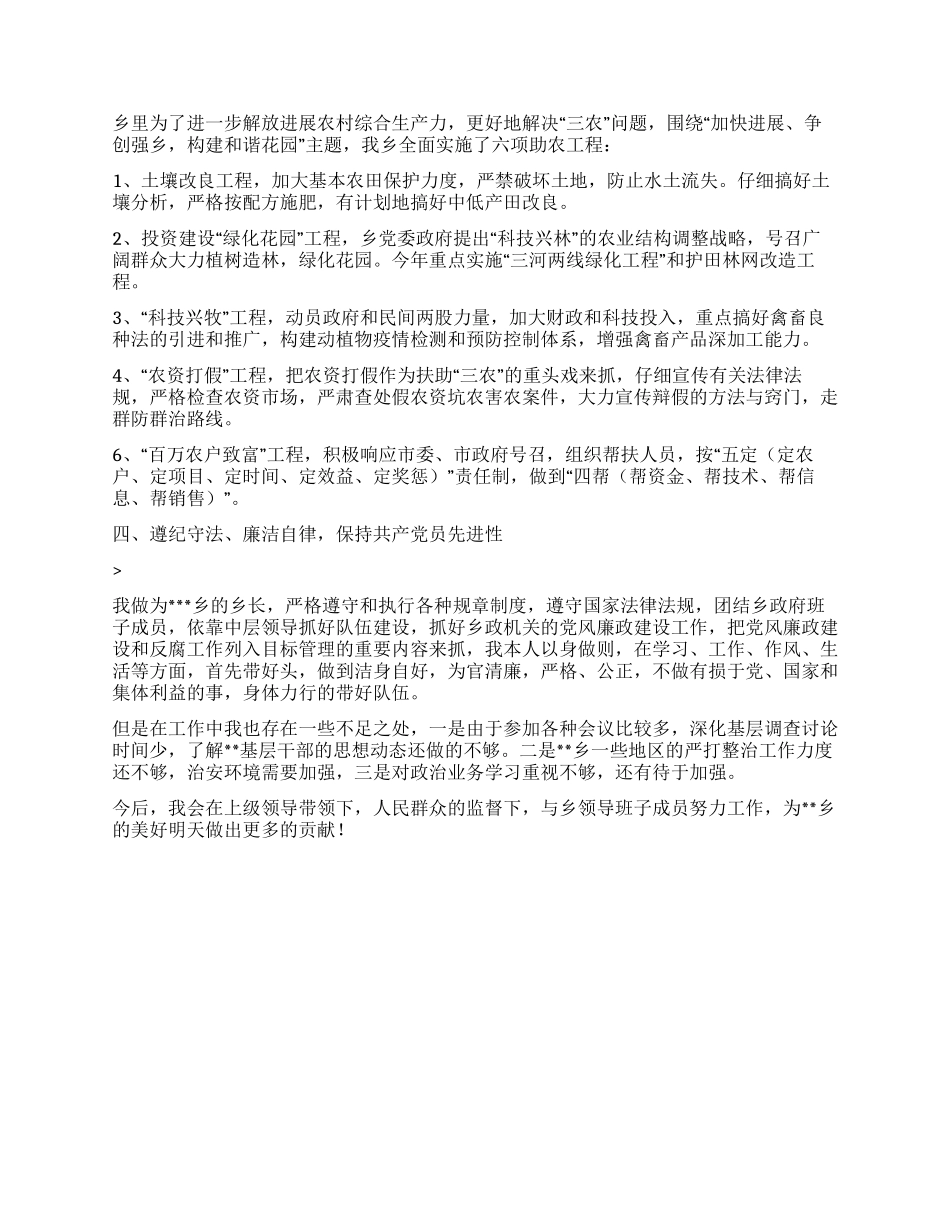 乡长2024年终工作总结_第3页
