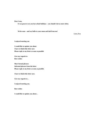 书信类应用文写作精讲