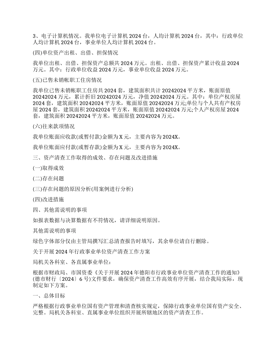 事业单位资产清查工作报告最新_第2页