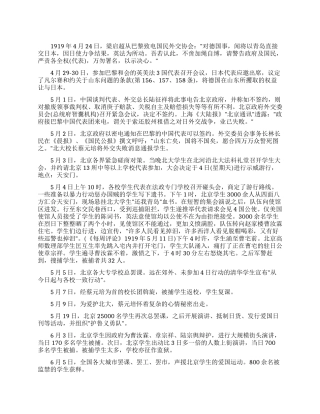 五四运动的爆发