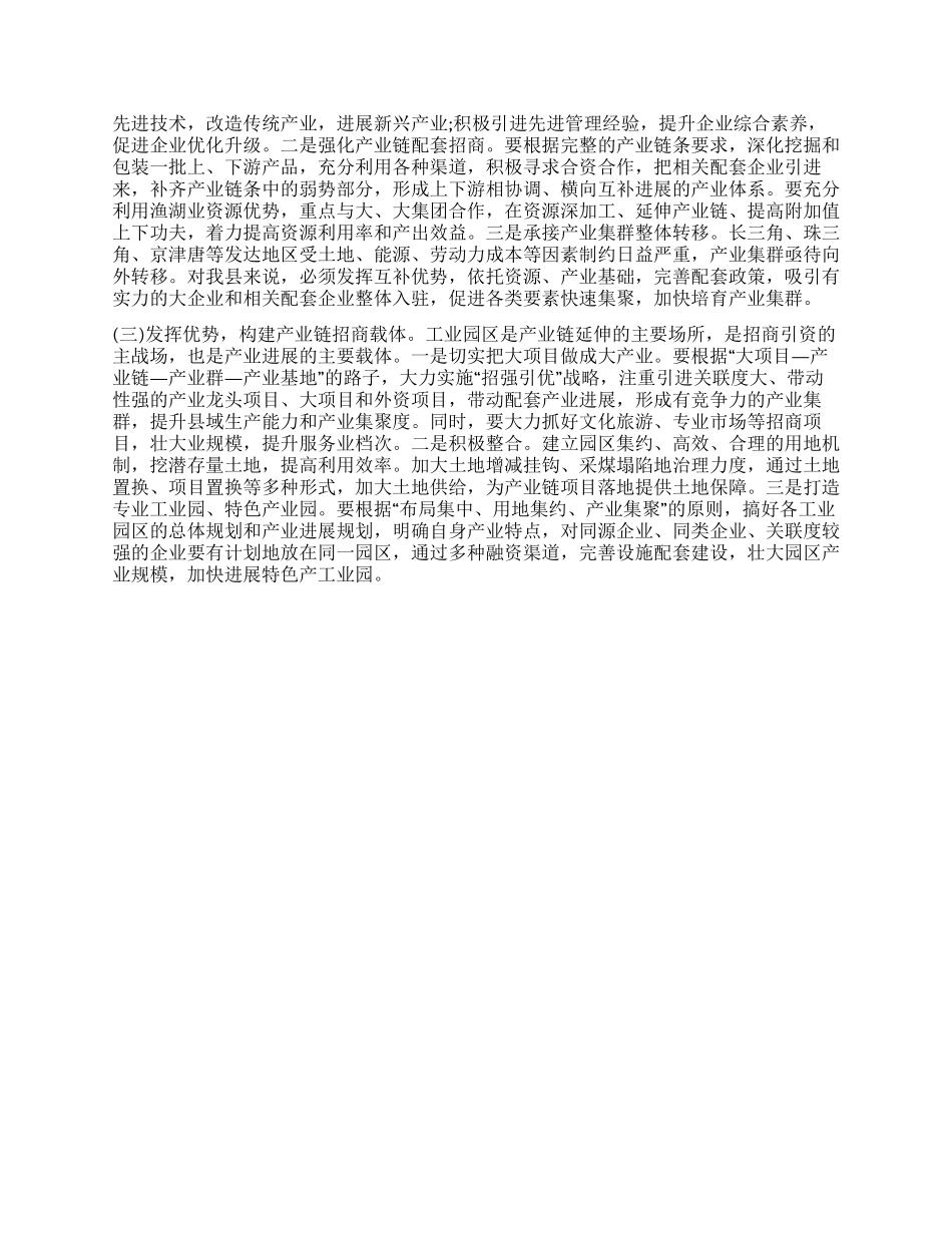 产业链招商引资调研报告_第2页