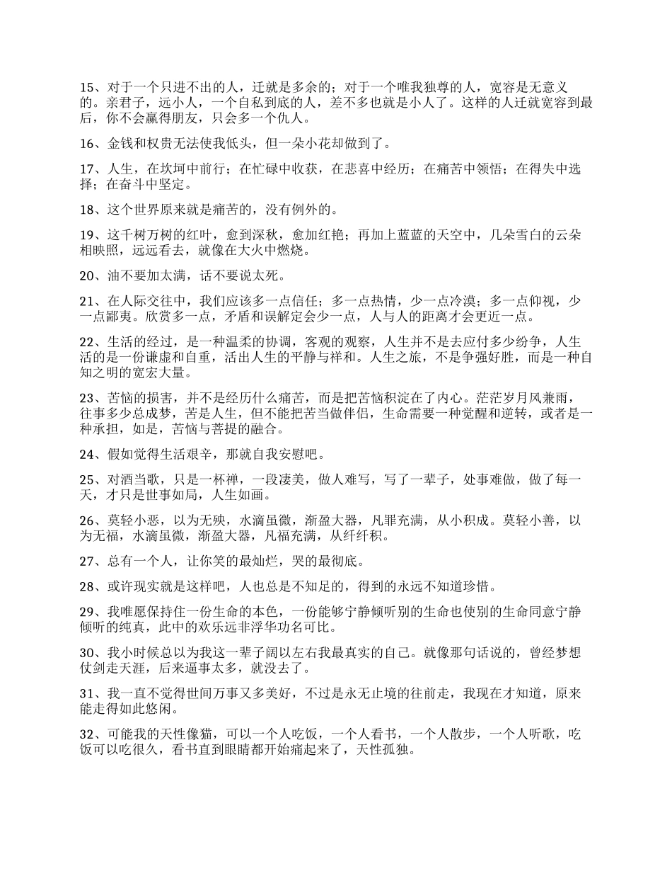 人生感言语录大集合55句_第2页