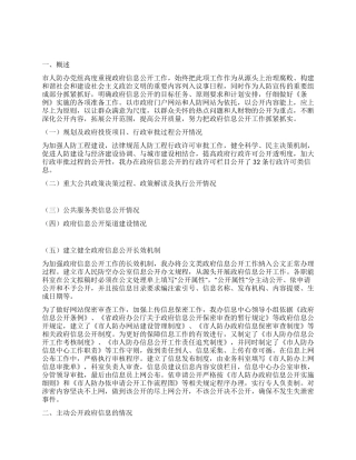 人防信息公开情况汇报