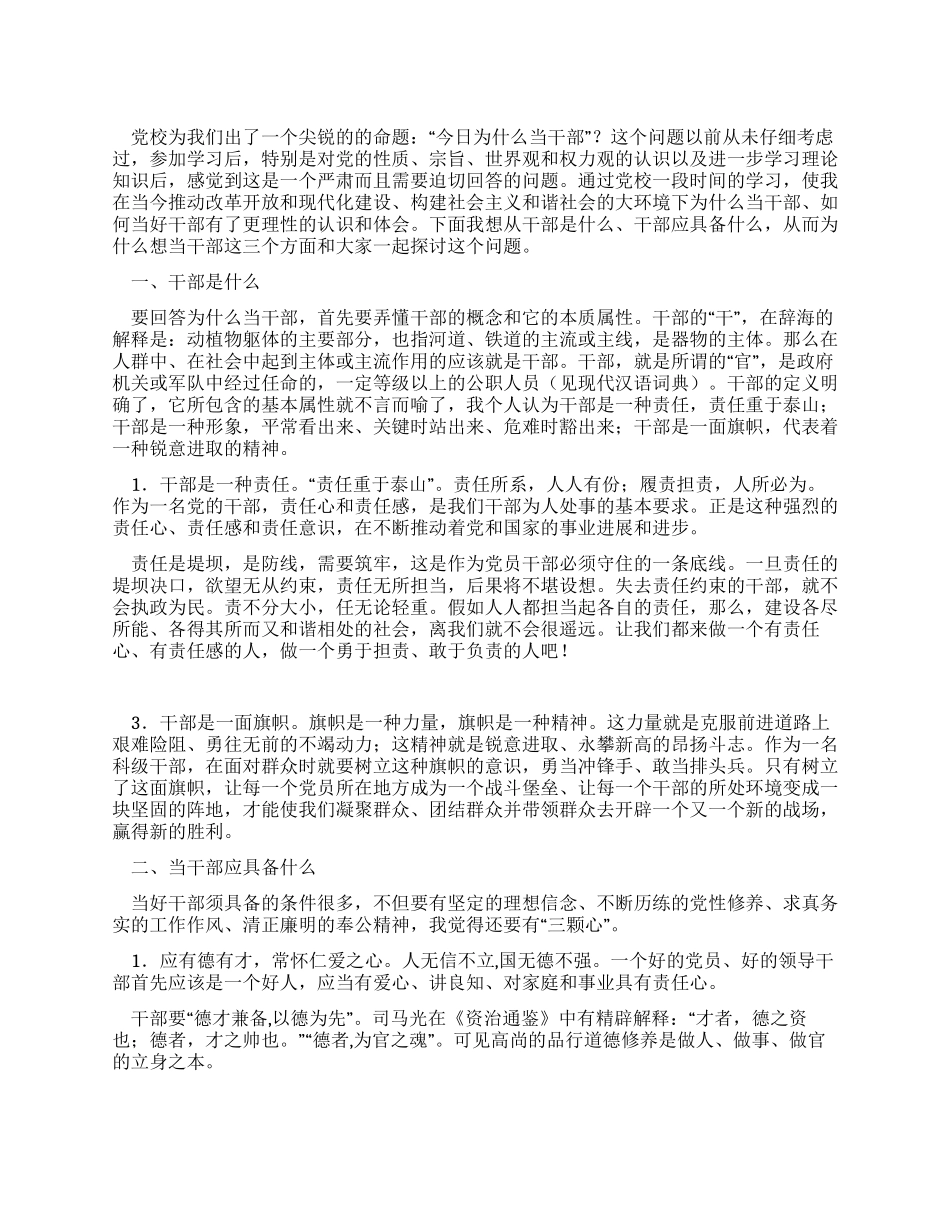 今天当干部为什么_第1页