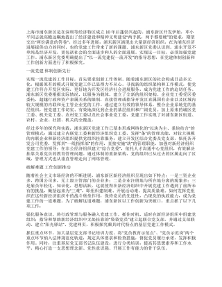 以一流党建促一流开发党建党委
