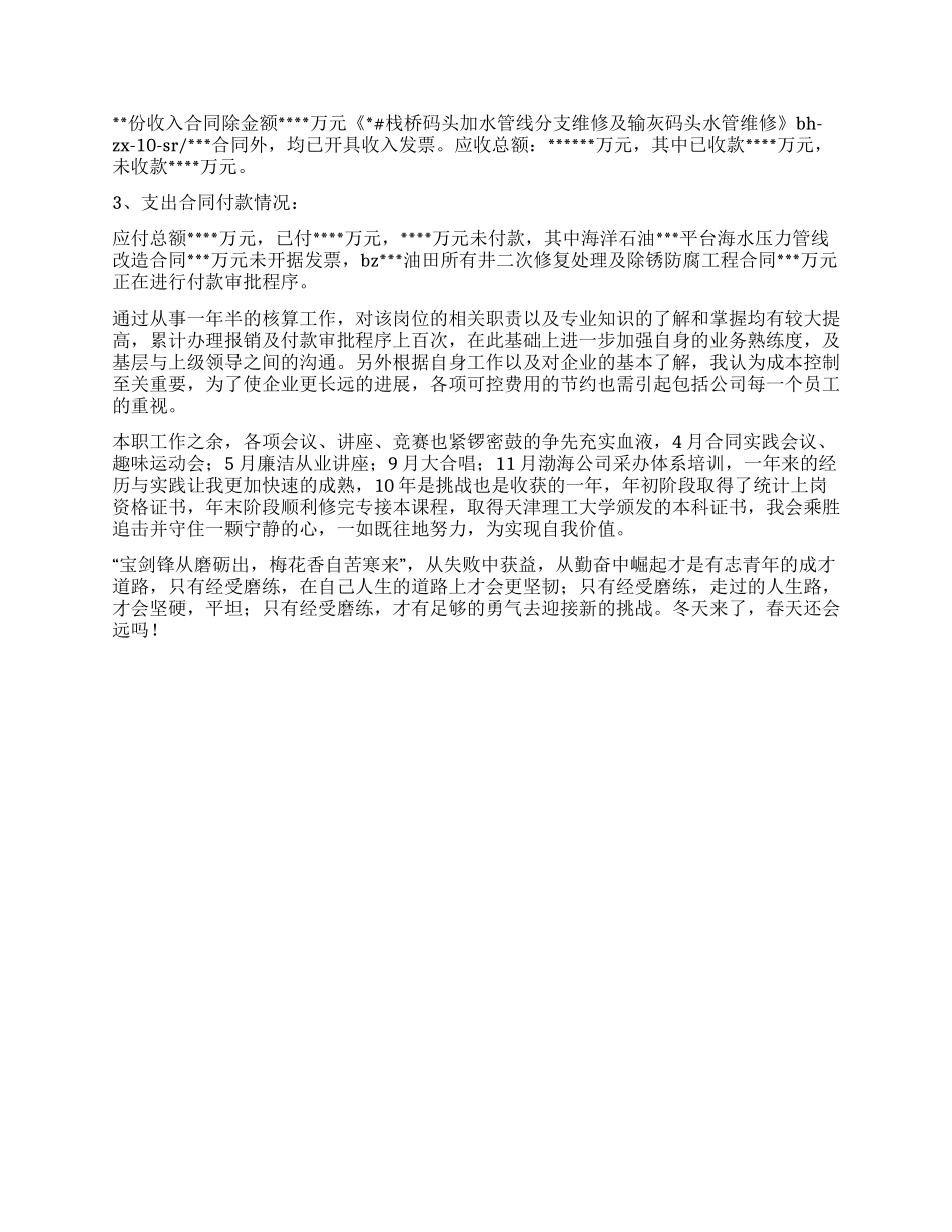 企业核算年终工作总结_第3页