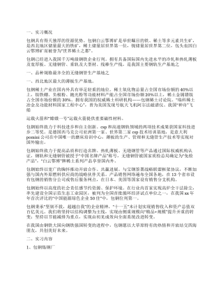 企业集团实习报告范文