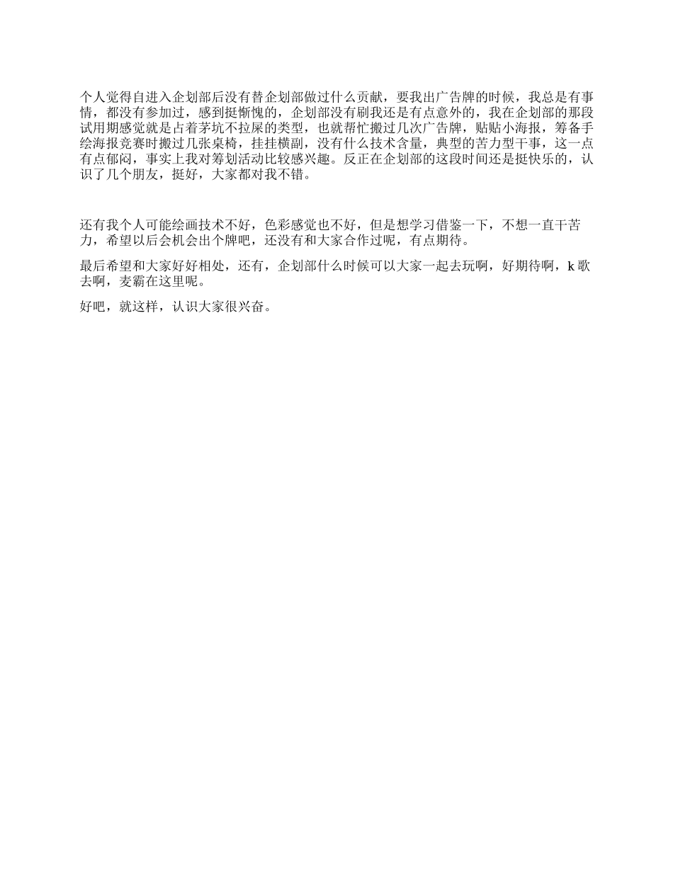 企划部个人工作小结_第1页