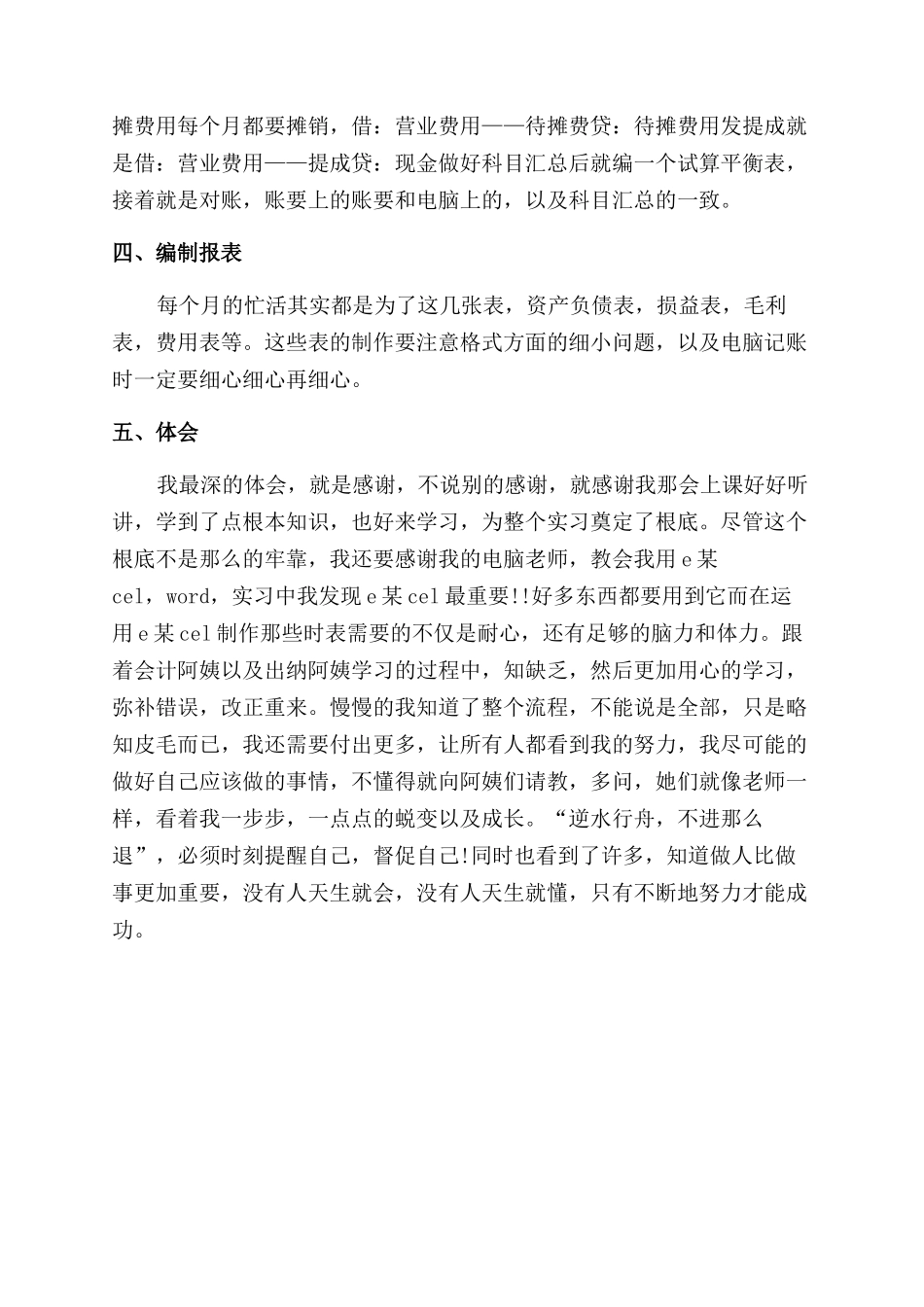 会计专业大学生的社会实践报告范文_第3页