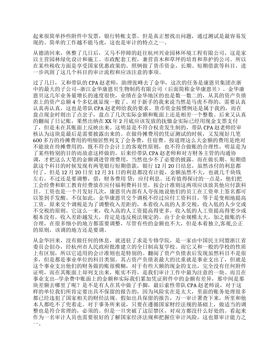 会计事务所审计实习报告_第2页