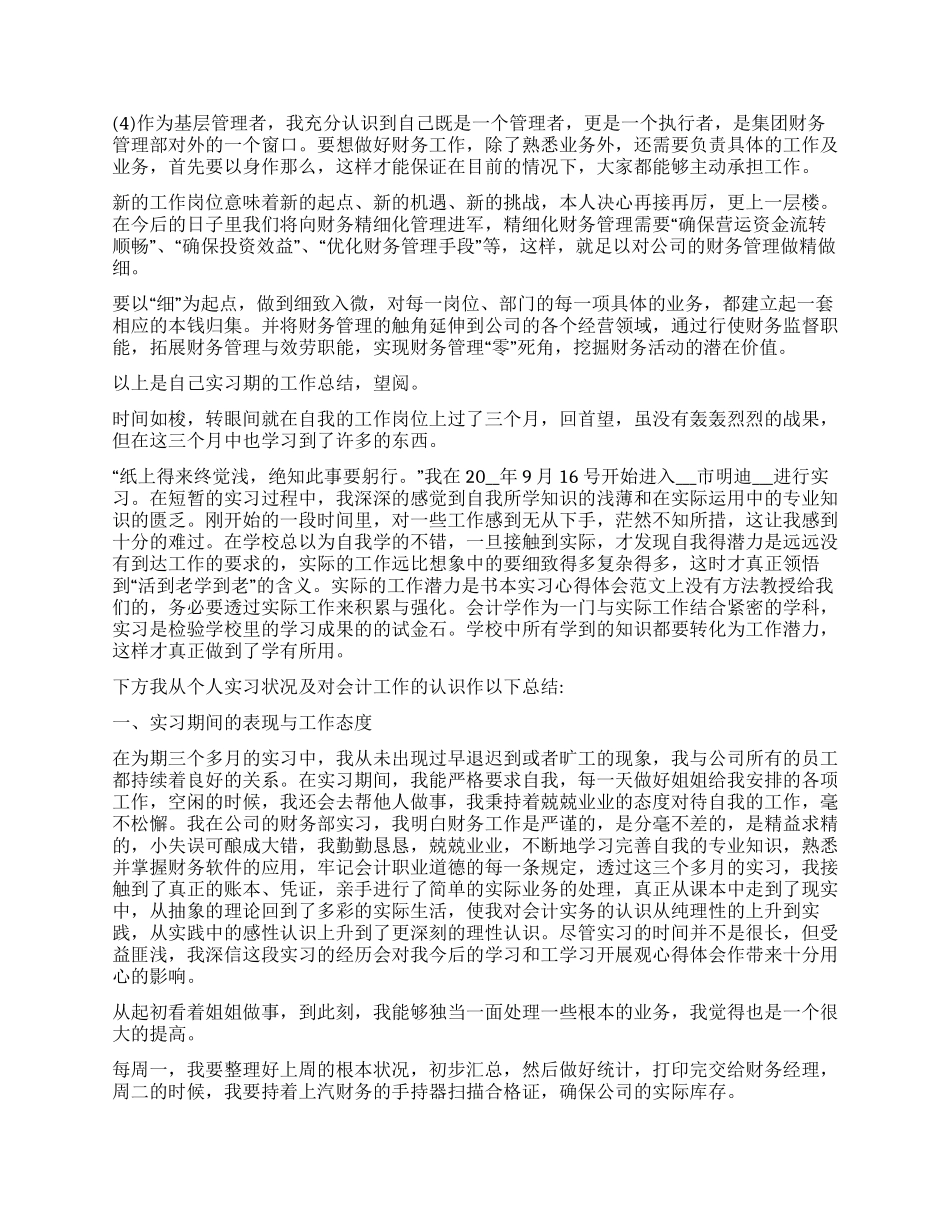 会计实习个人工作总结_第3页