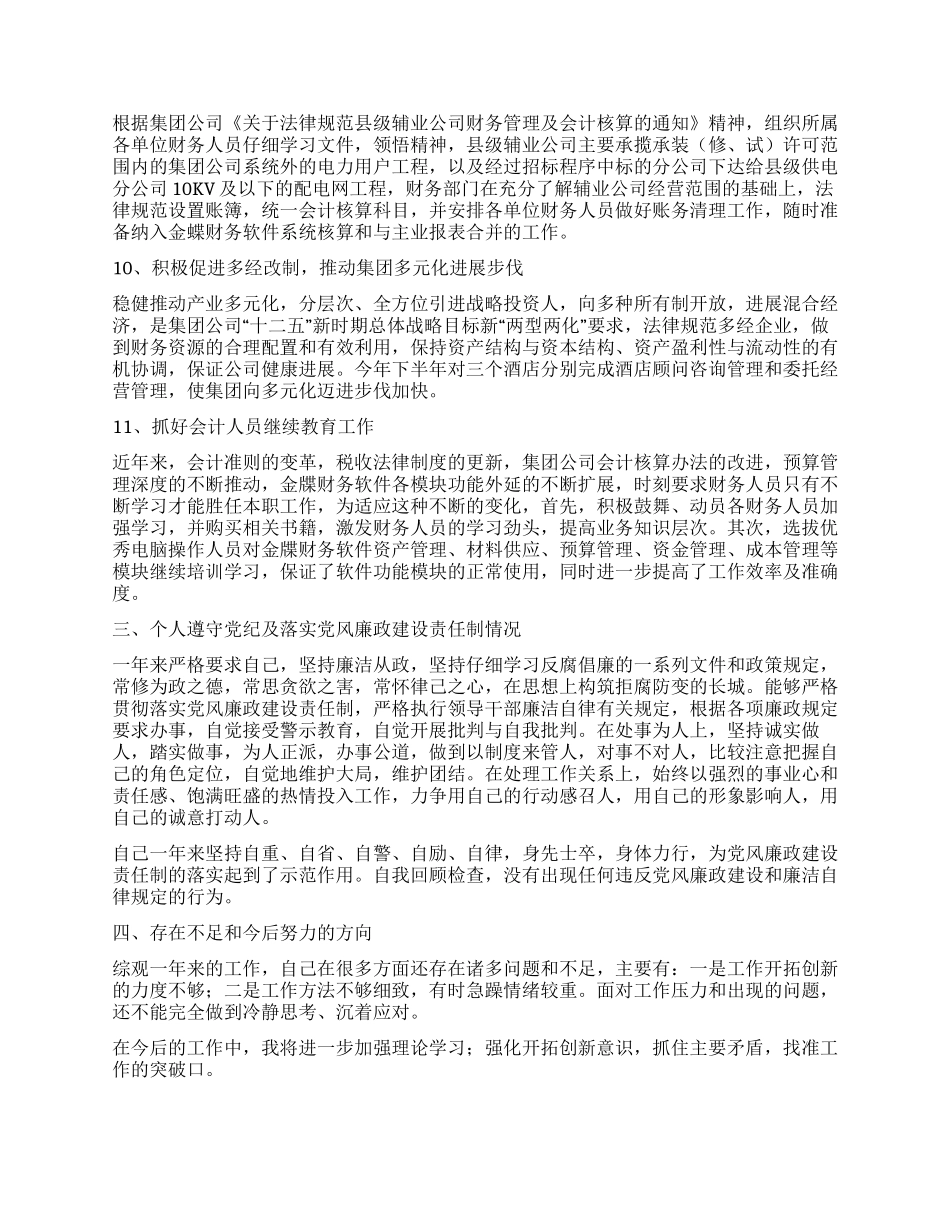 会计师个人述职报告_第3页