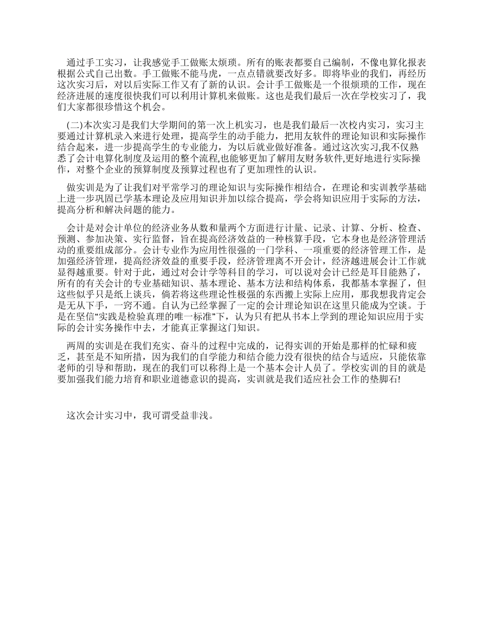 会计电算化实习总结_第3页