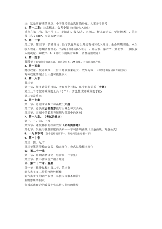 传说的宏经重点