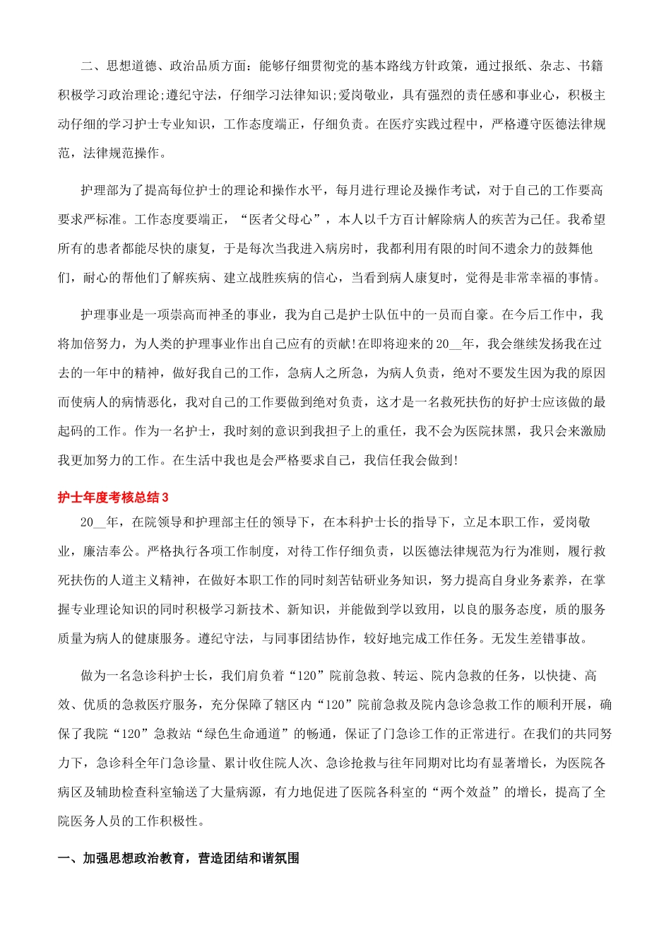 供应室护士年度考核个人总结_第3页