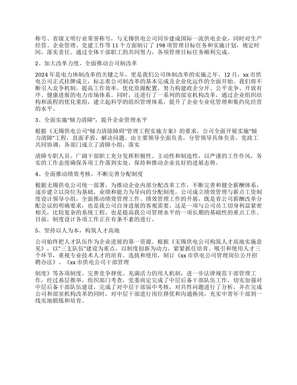 供电公司2024工作汇报_第3页