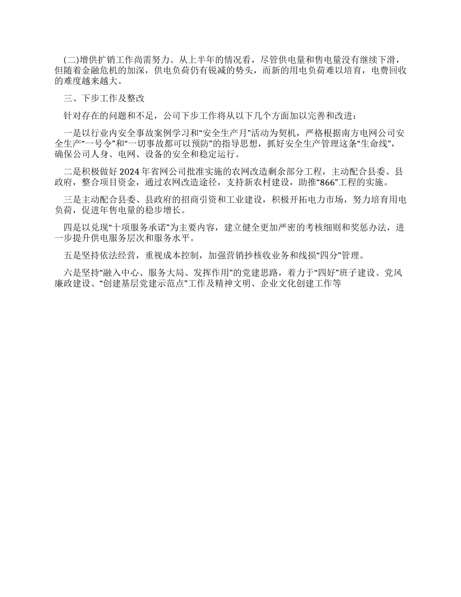 供电公司2024年工作总结_第3页