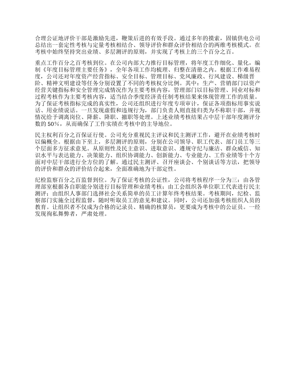 供电公司干部队伍建设经验交流材料_第3页