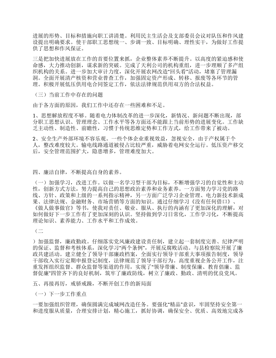 供电公司经理年工作总结_第3页