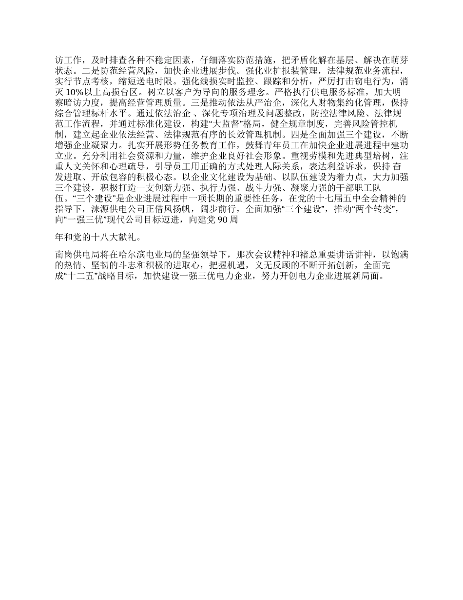 供电局领导发言稿_第2页