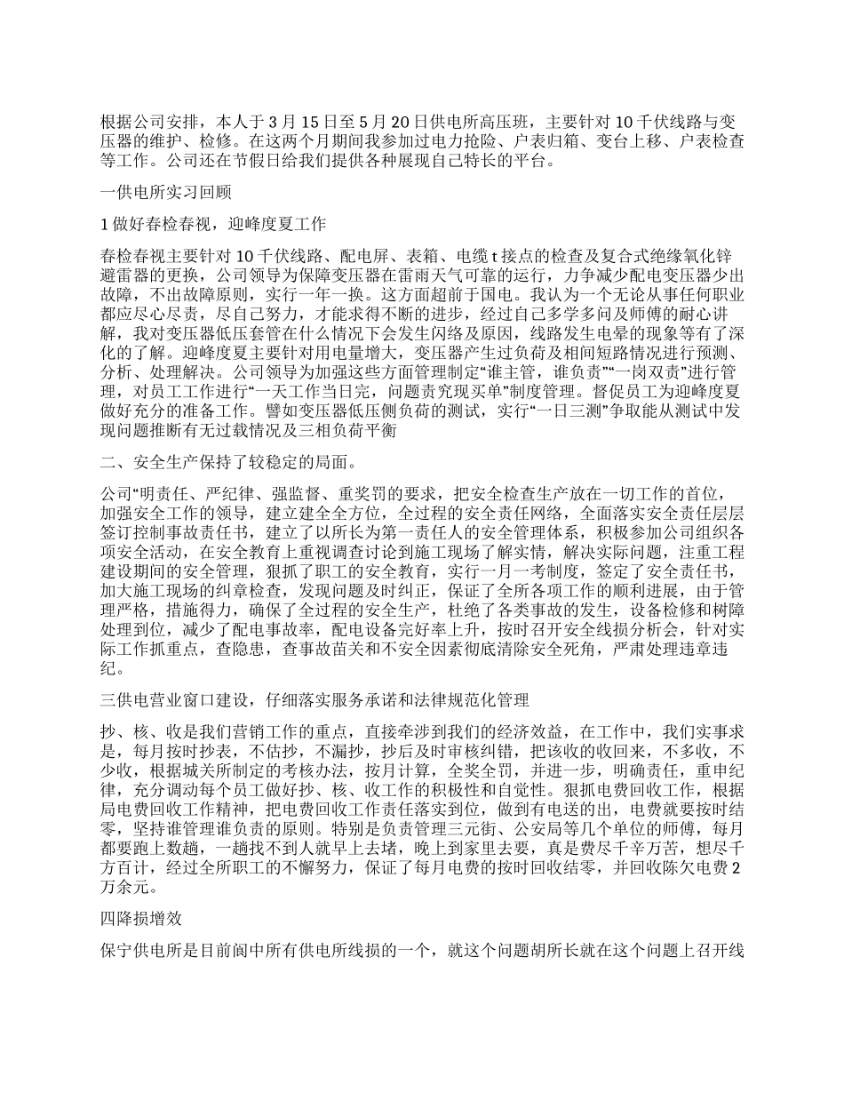 供电所个人工作总结_第1页