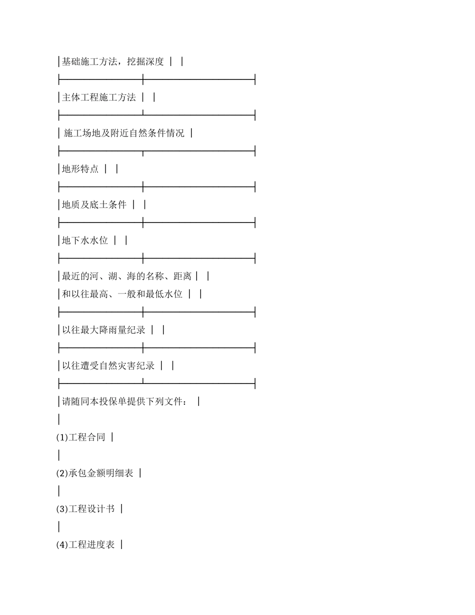 保险单(建筑安装2)_第3页