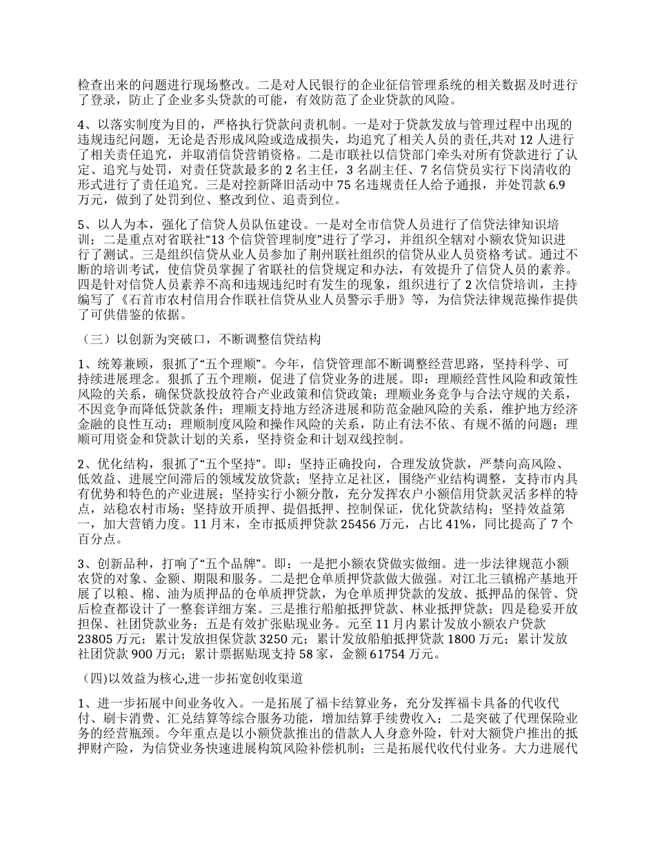 信贷工作总结及规划_第3页