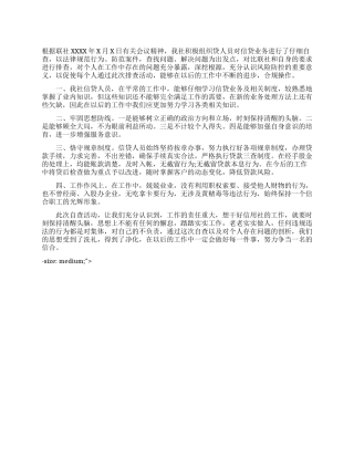 信贷自查报告例文