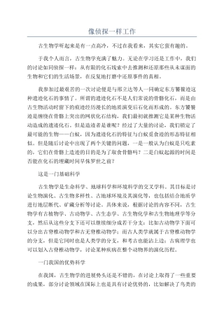 像侦探一样工作