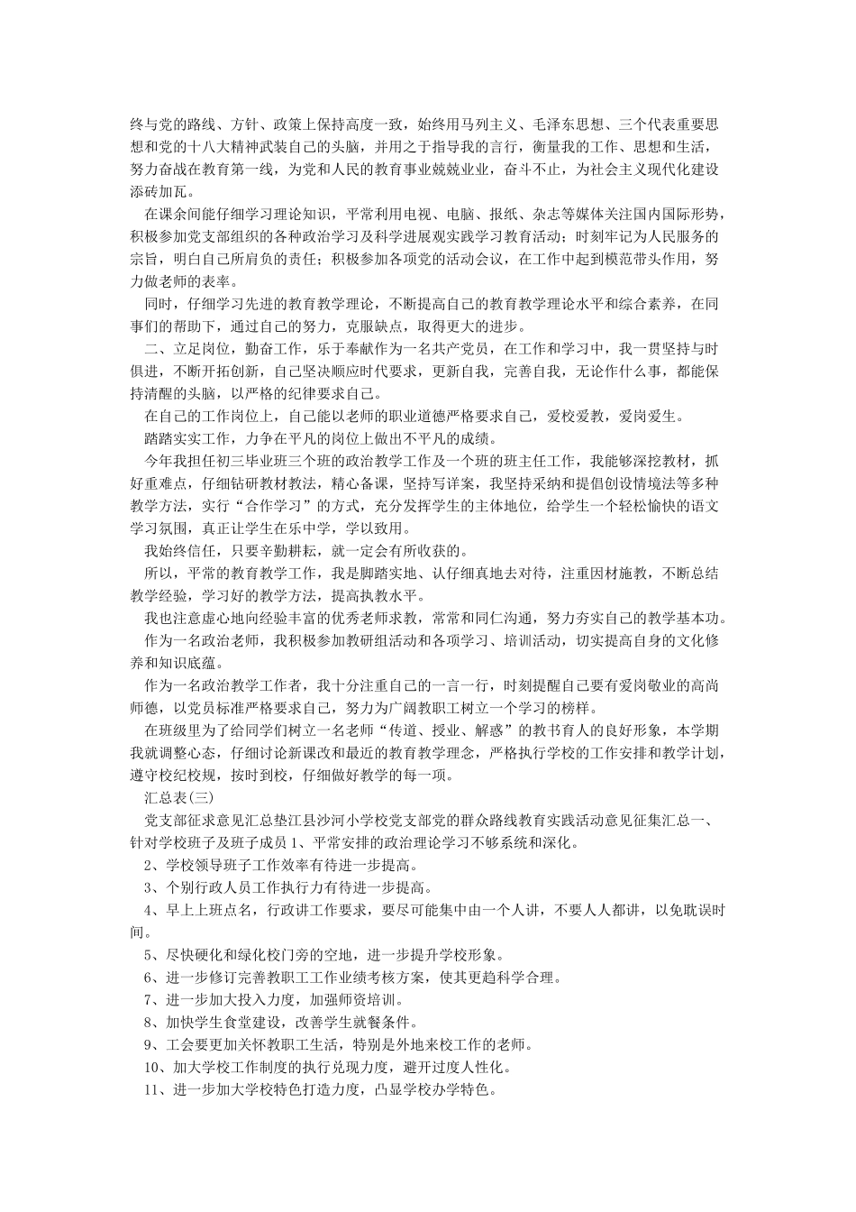 党员意见建议汇总_第2页