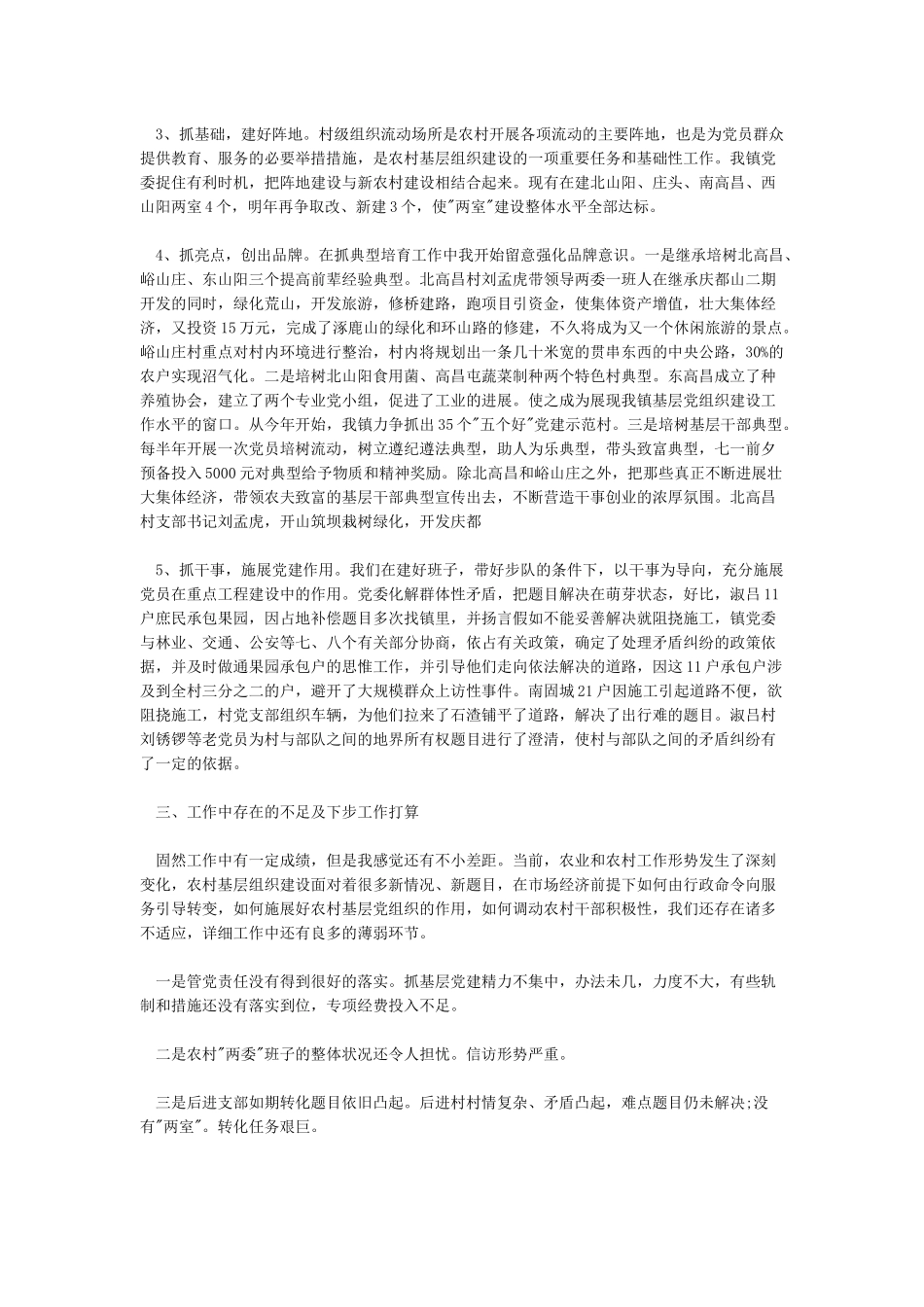 党支部书记2024年党建工作述职报告_第3页