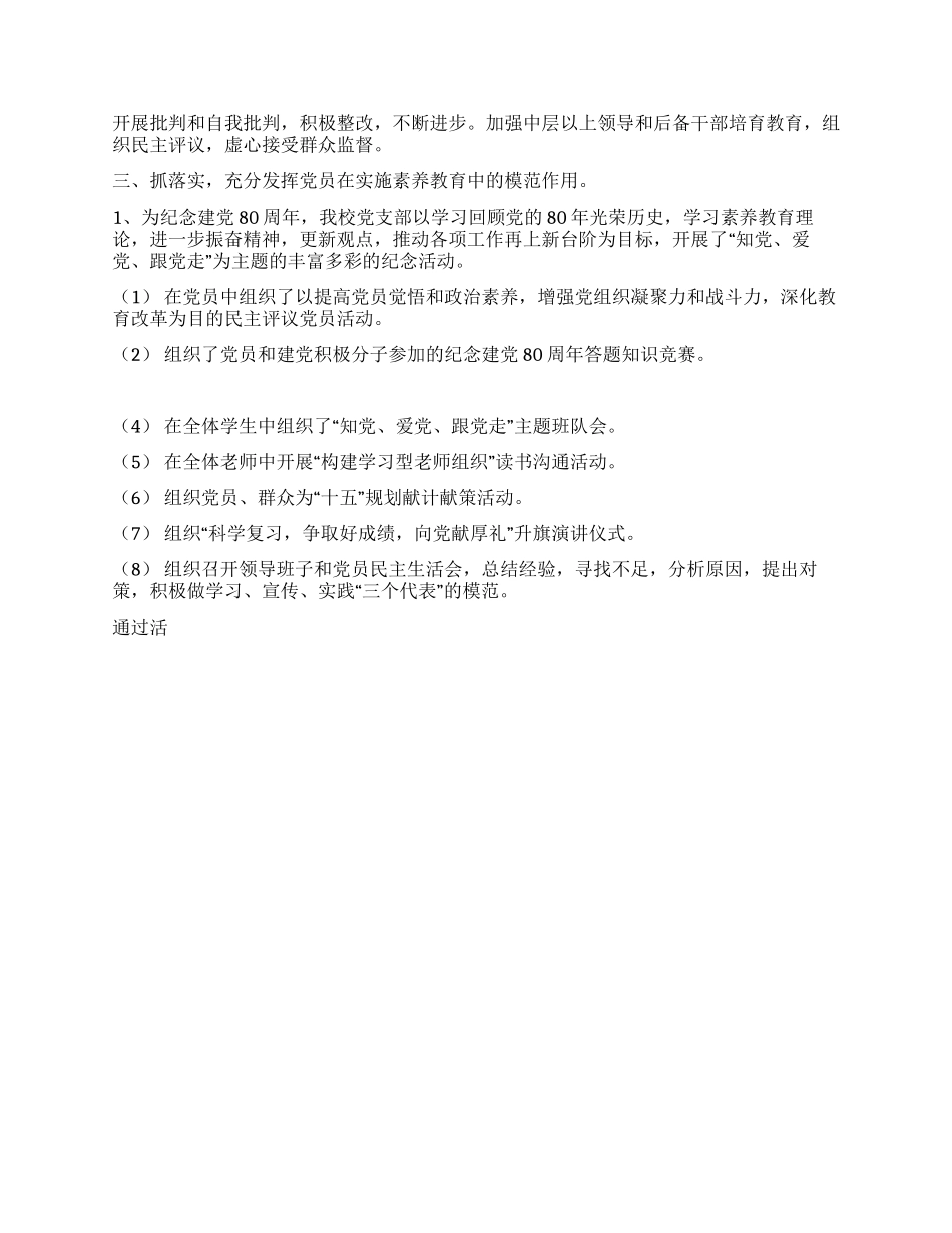 党支部工作总结_第2页