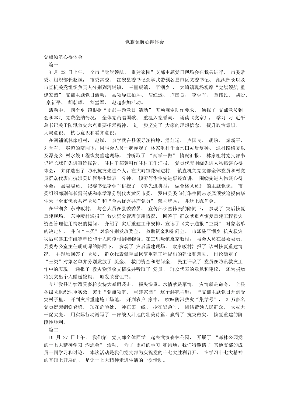 党旗领航心得体会_第1页