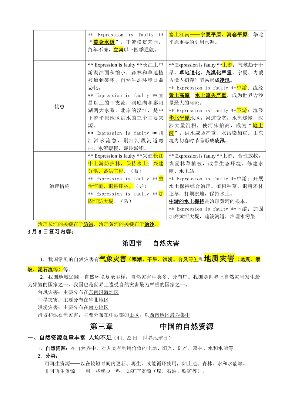 八上第二章、三章重点整理_第2页
