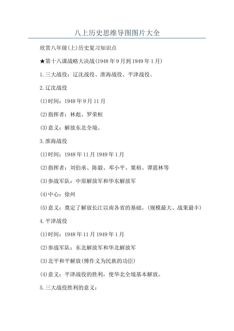 八上历史思维导图图片大全_第1页