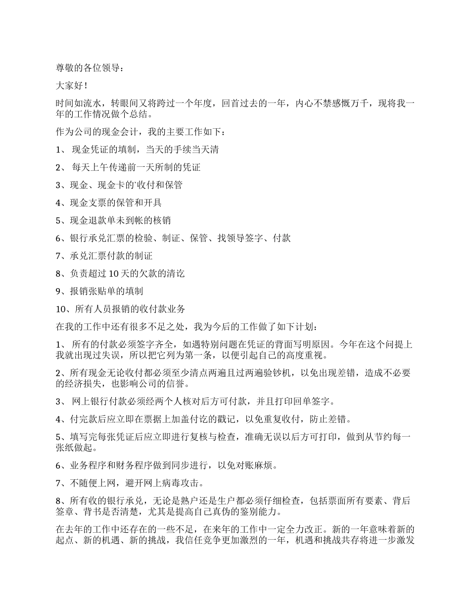 公司会计年度述职报告_第1页