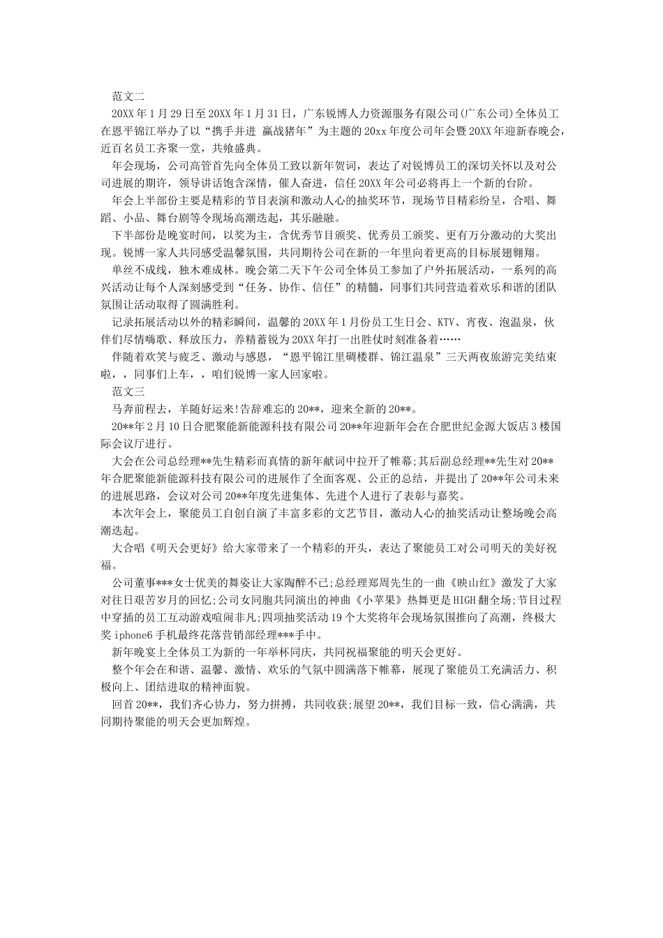 公司年会新闻稿范文_第2页