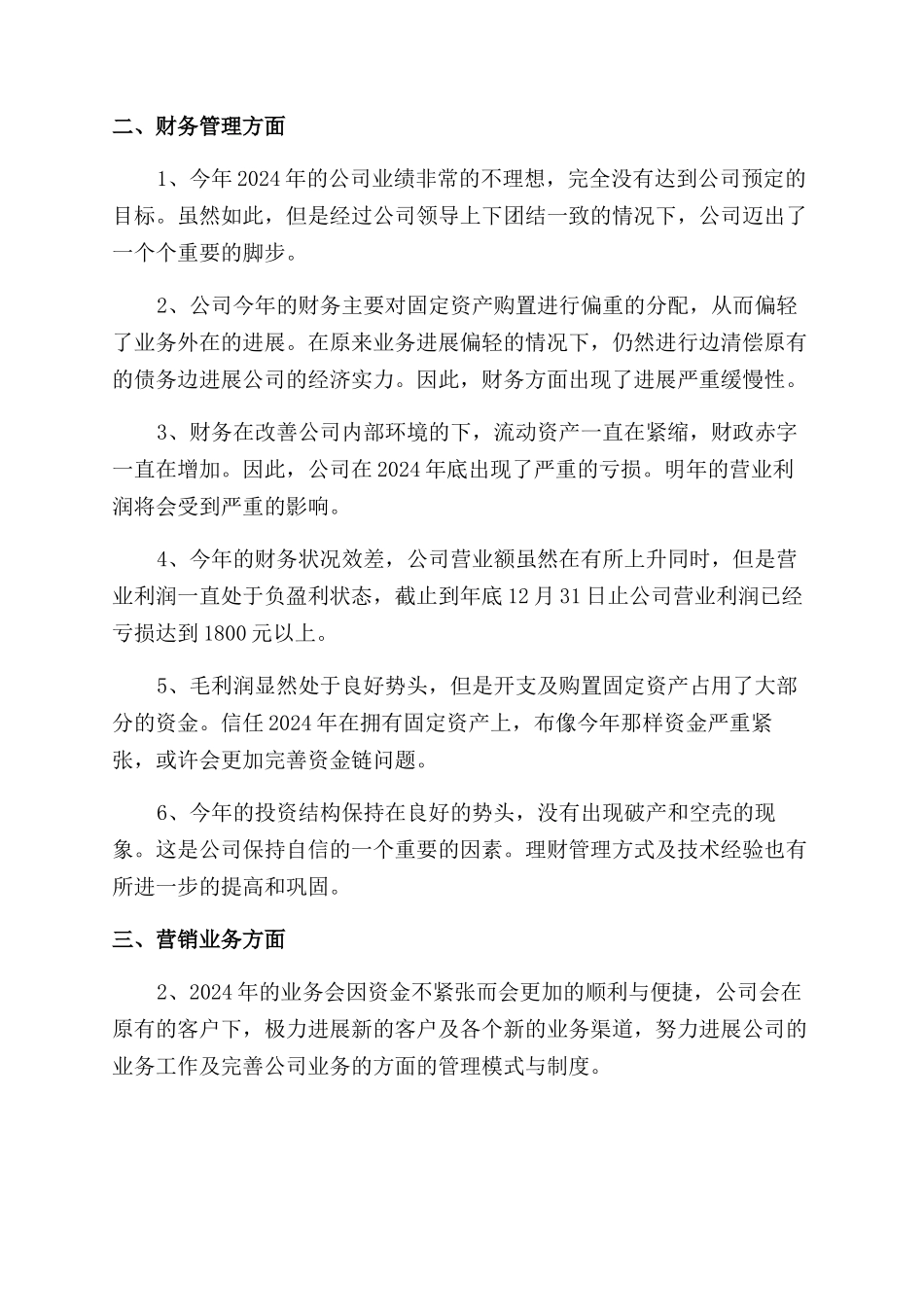 公司年度工作报告范文_第2页