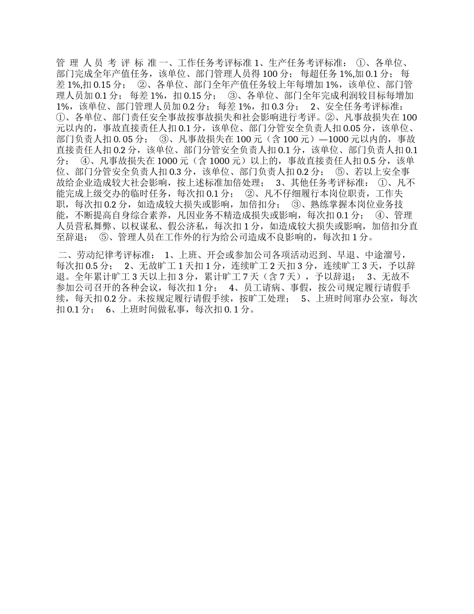公司管理考核标准_第1页