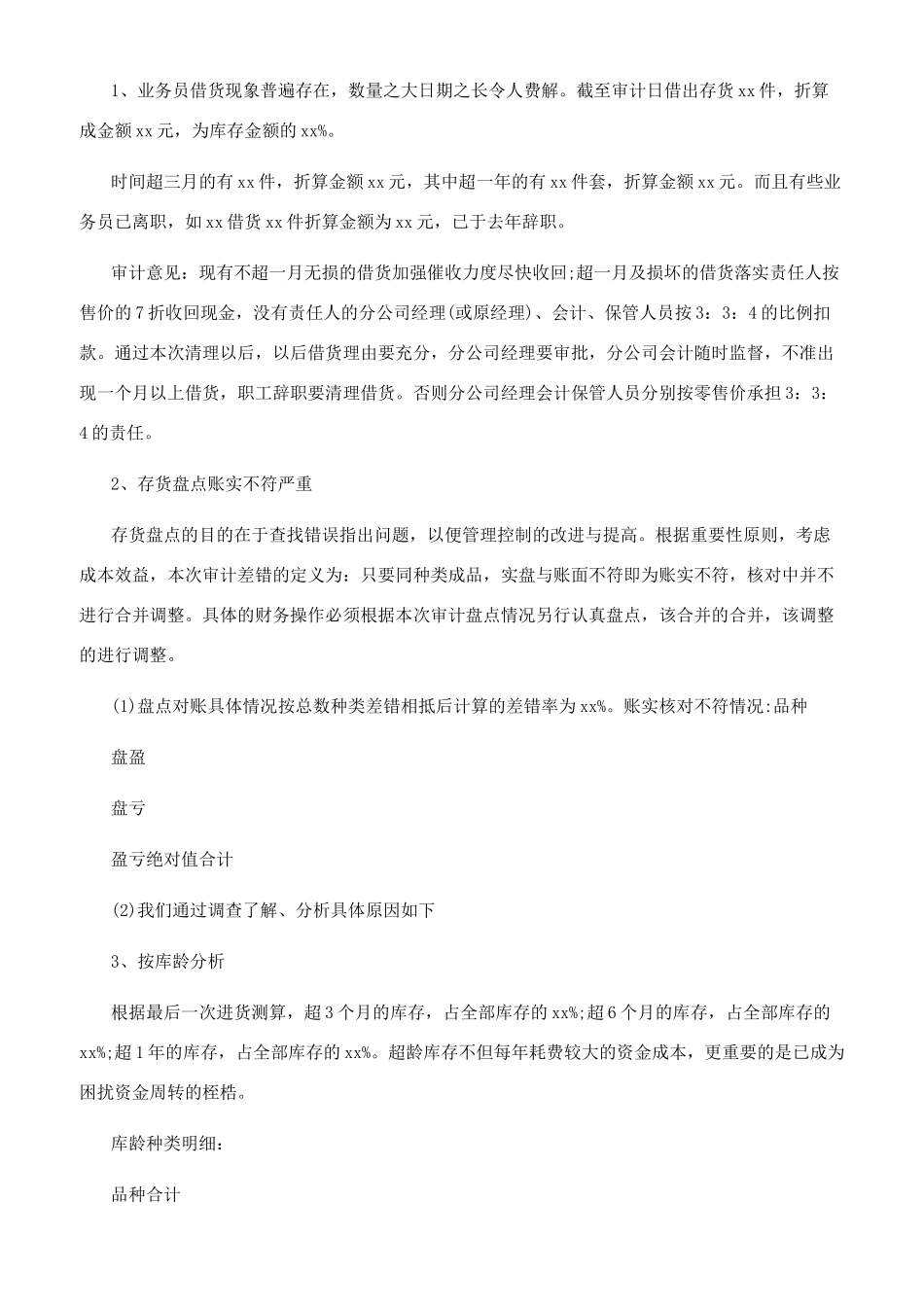 公司财务审计报告范本_第2页