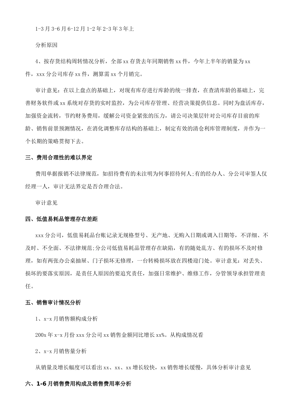 公司财务审计报告范本_第3页