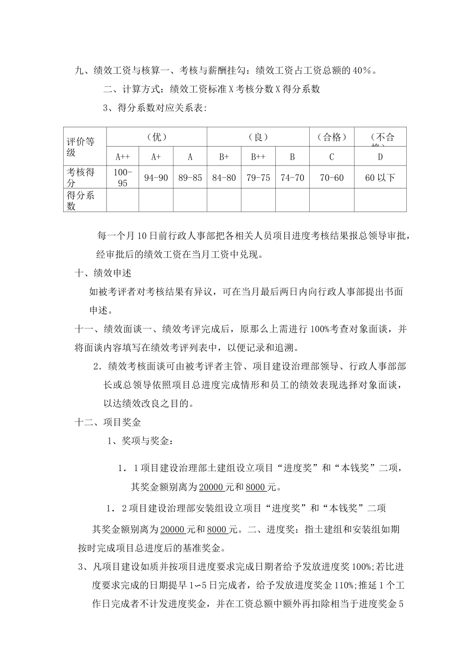 项目建设绩效考核与奖励方法_第2页