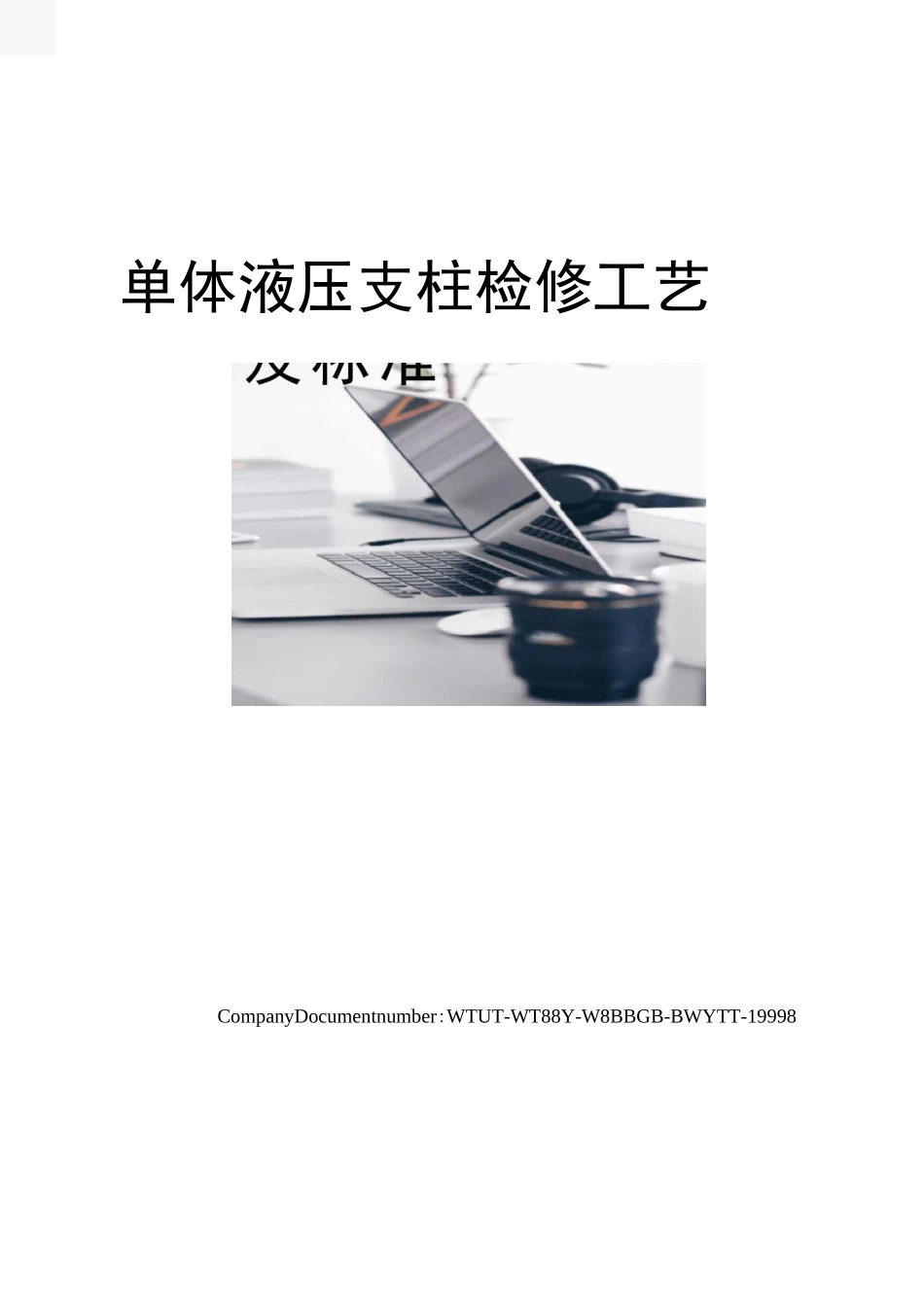 单体液压支柱检修工艺及标准_第1页