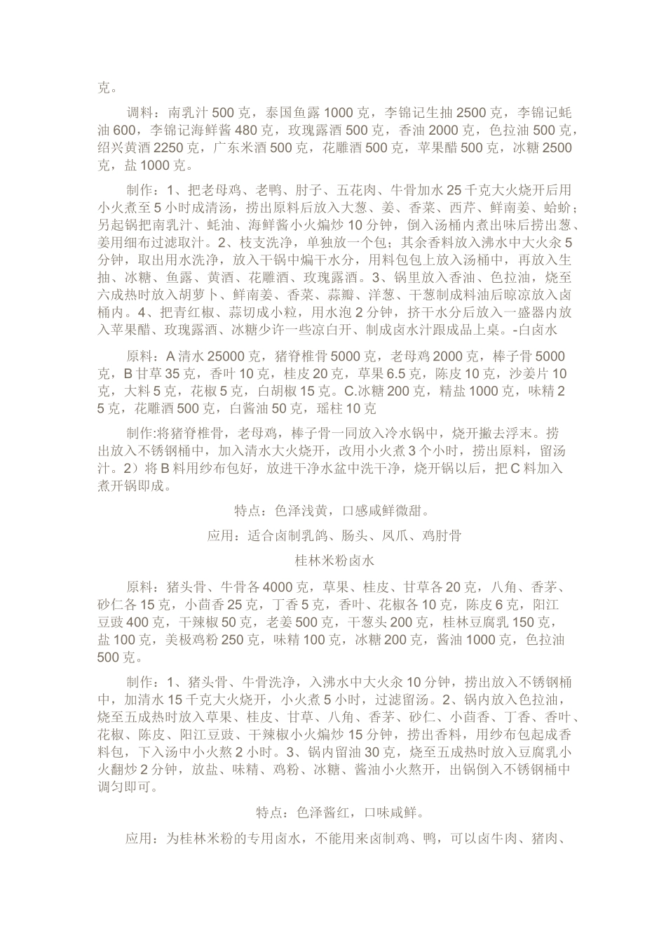 全国各地卤水配料秘方大全_第3页