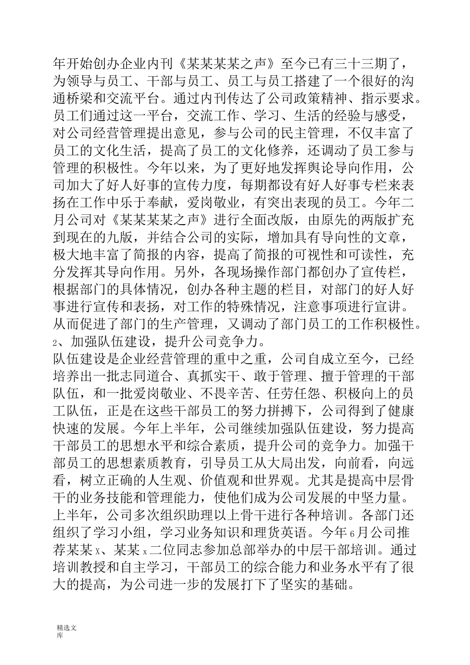 公司半年度工作总结_第3页