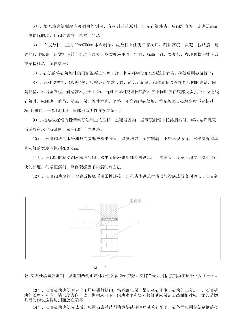石膏砌块技术交底_第3页