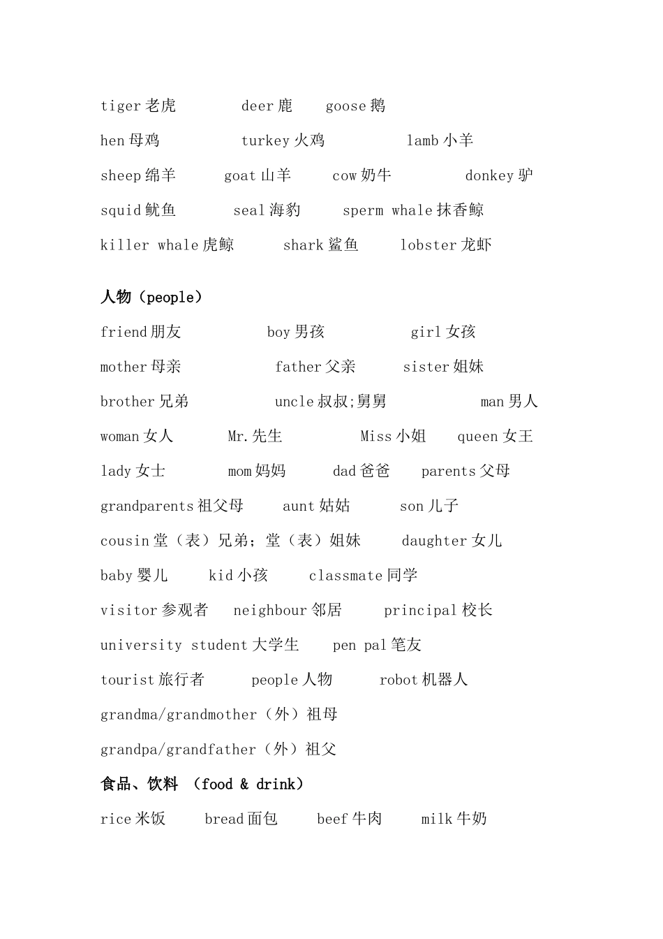 小学英语高频300词汇-总结_第2页
