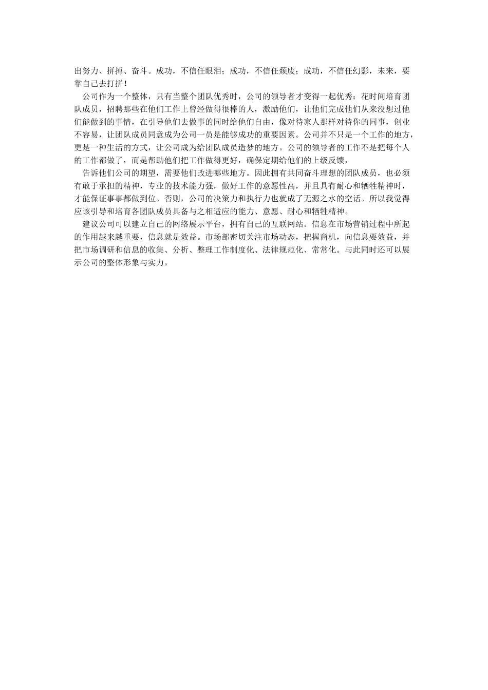 关于公司发展的几点建议_第3页