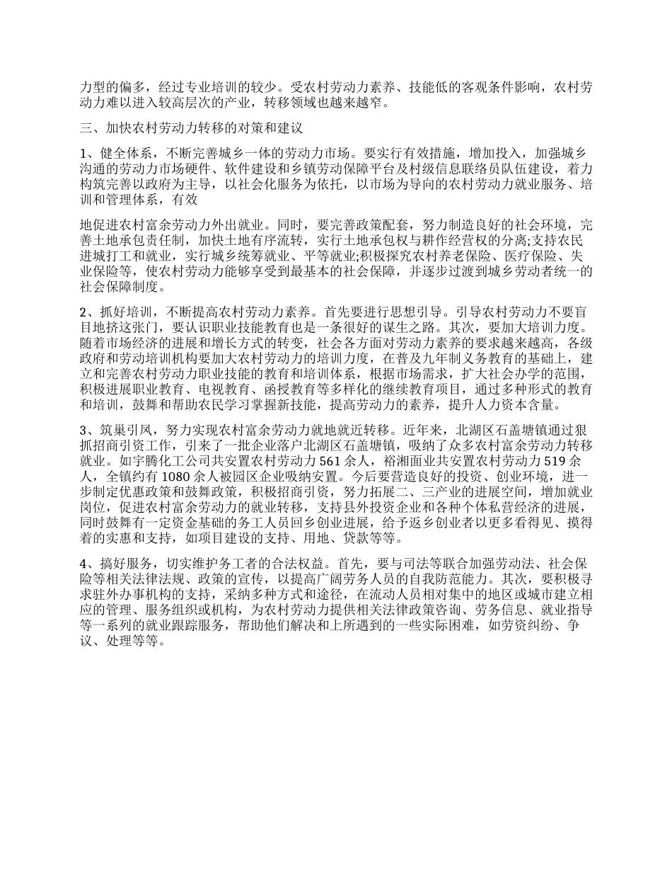 关于农村劳动力调查报告_第2页
