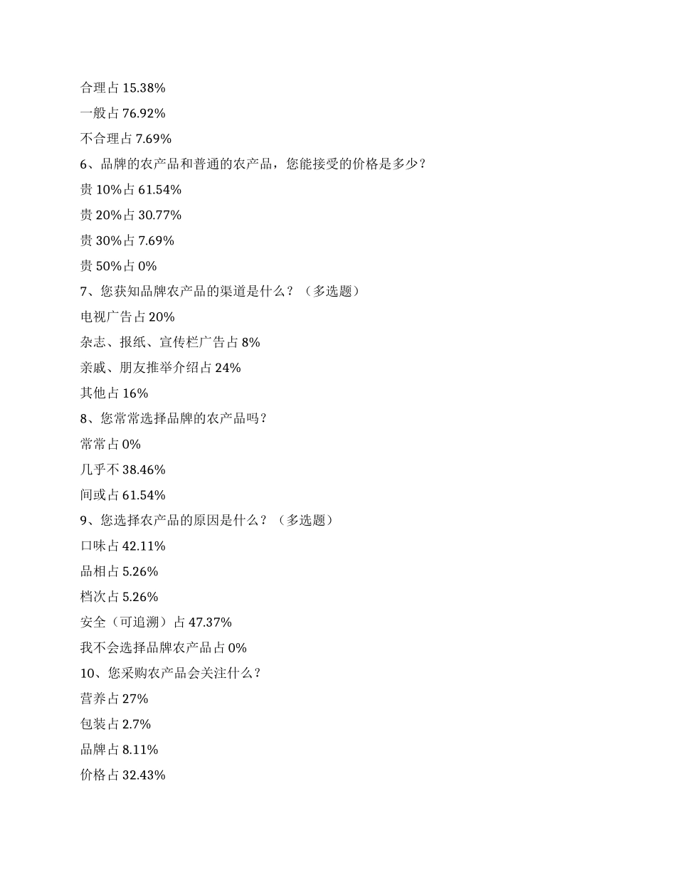 关于品牌农产品需求的调查报告_第2页